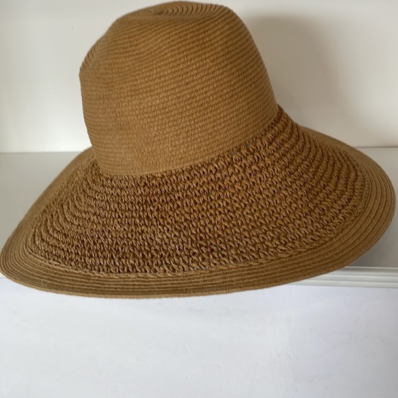 J.Crew Beach Hat 94% Paper 6% Polyester One Size Floppy Topper - Picture 5 of 10